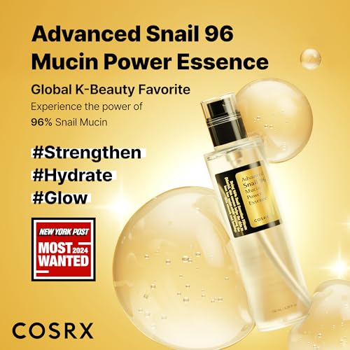 COSRX Snail Mucin 96% Repairing Serum for Sooothing & Hydrating - Product Imagery