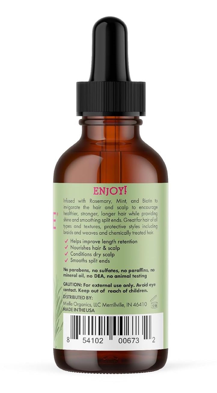 Mielle Organics Rosemary Mint Hair Oil with Biotin - Mielle Organics Official Product View 9
