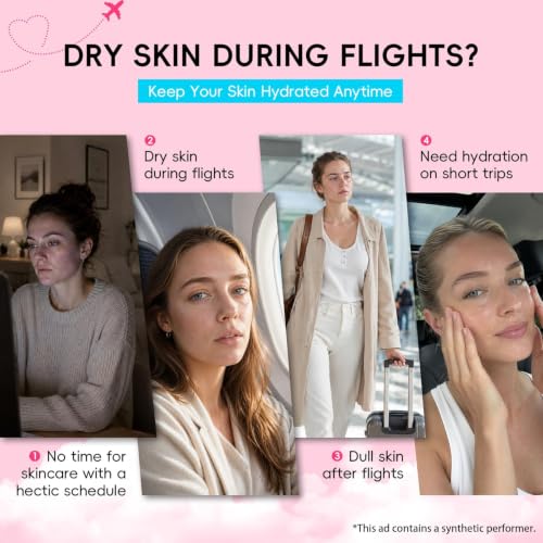 Watermelon Niacinamide Travel Kit – 4 Pcs Skincare Set For - Product Imagery