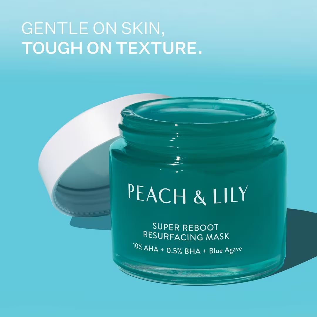 Peach & Lily Super Reboot Resurfacing Mask | 10% AHA, 0.5% BHA | Pro-Grade Wash-Off Mask For Pores, Uneven Skin, Bumps, And Fine Lines | Powerful Yet Gentle Acid Treatment | 2.7 Fl Oz - Peach & Lily Official Product View 3