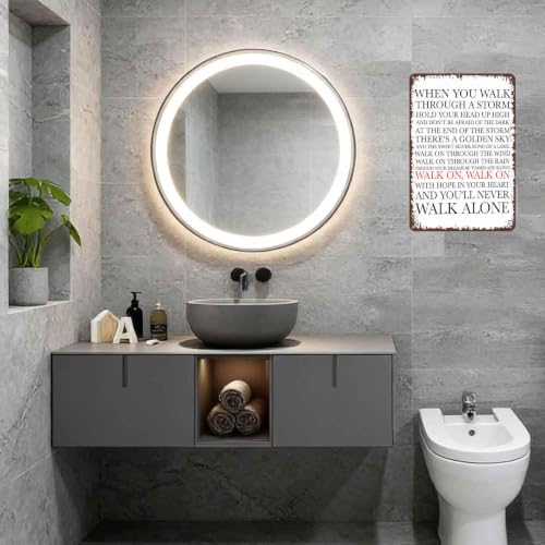 8x12 Inch Aluminum Metal Sign, Inspirational Quote Wall Decor, - Product Imagery