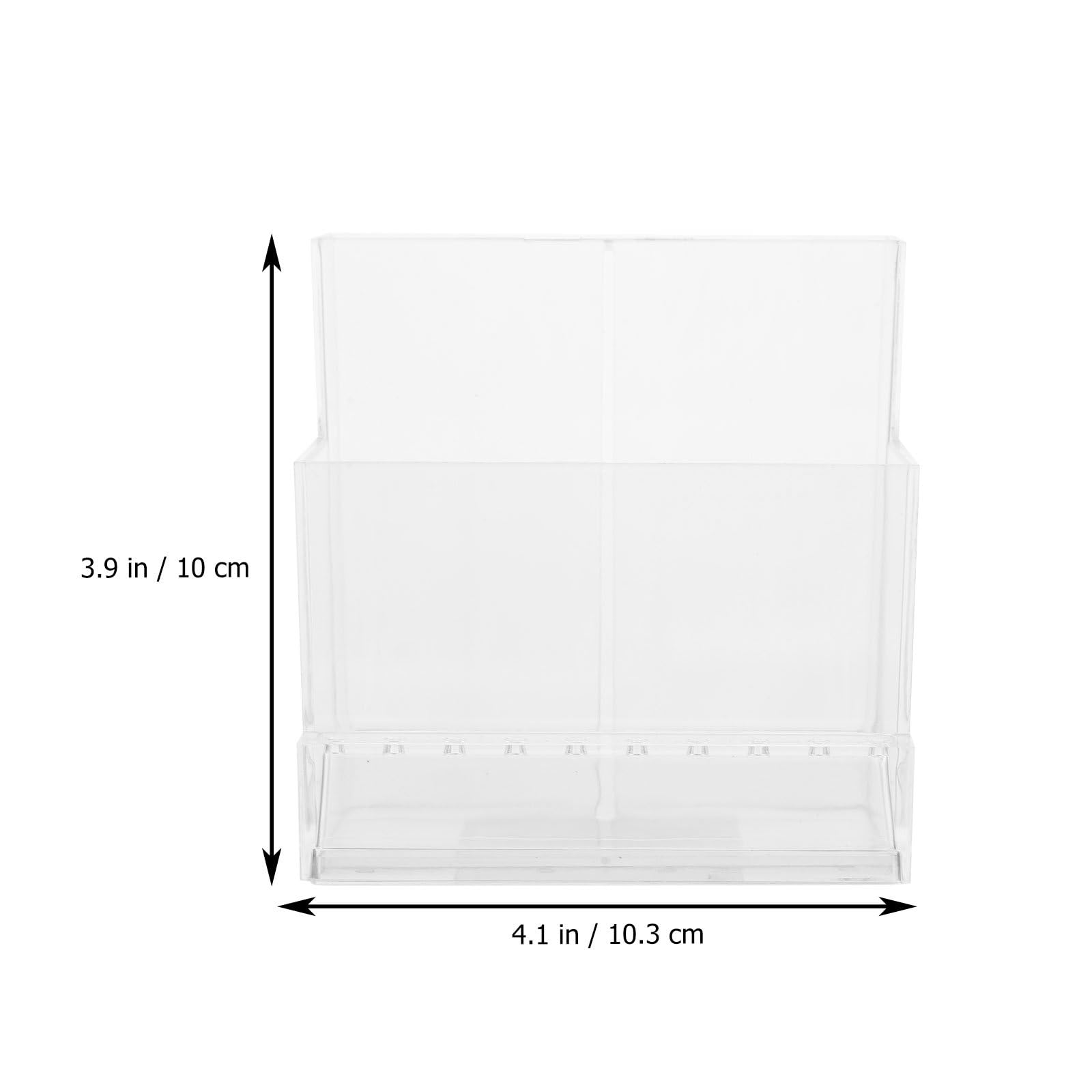 CLISPEED Acrylic Nail Tool Organizer Storage Box Compartments, Multi-tiered Makeup and Cosmetic Display Case for Vanity and Beauty Supply Storage