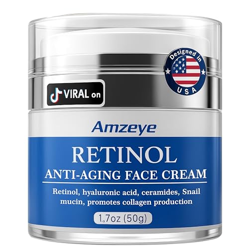 AMZEYE Retinol Face Cream for Anti - Aging Wrinkle Moisturizer with Hyaluro - AMZEYE Official Product View 1