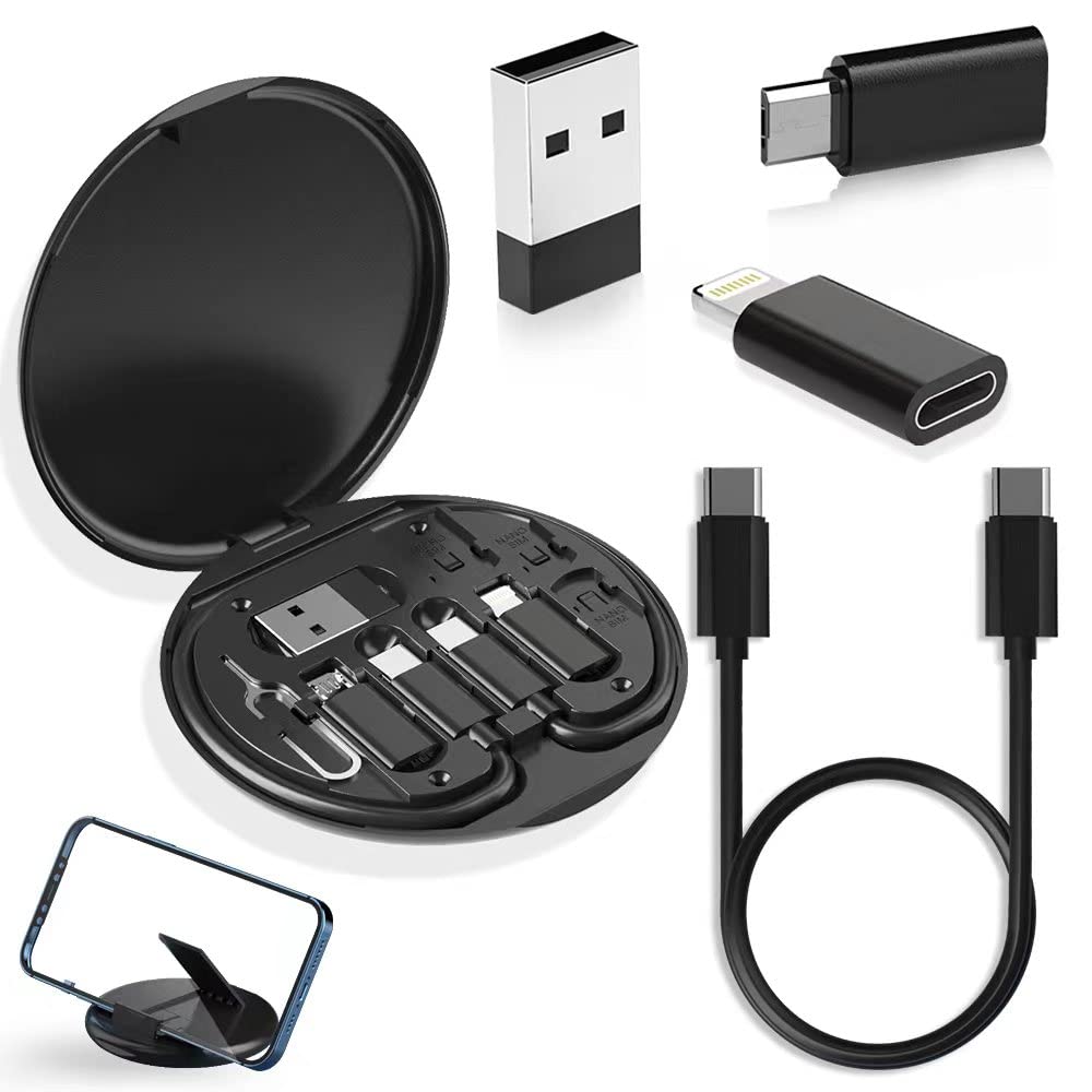 YANZIE USB Adapter Kit, USB C Travel Organizer Case with Phone St by YANZIE - Angle View 8