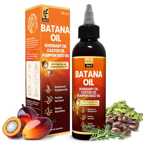 Okaga Batana Oil for Hair Growth, 100% Pure Unrefined Honduran, Rosemary - Okaga Official Product View 1