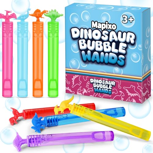 32 Pack Bubble for Kids Party Favors, 8 Style Dinosaur Mini - Product Imagery