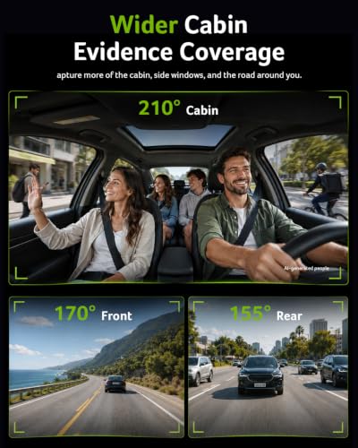 Acer Gadget 3 Channel 4K Rear View Mirror Camera, Mirror Dash - Product Imagery