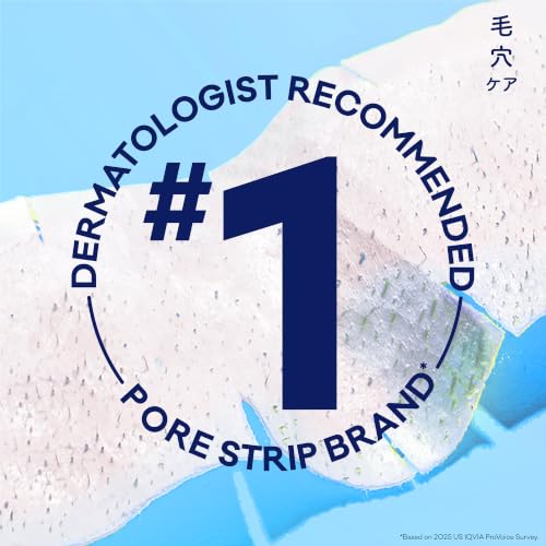 Biore Blackhead Remover Pore Strips, Deep Cleansing, Nose & - Product Imagery