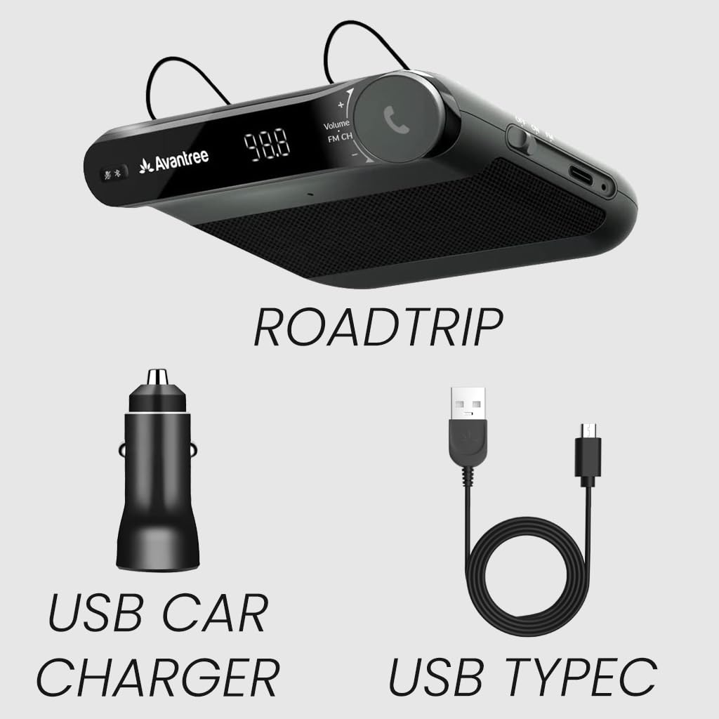 Avantree Roadtrip - Car Bluetooth Speaker & Wireless FM Transmitt by Avantree - Angle View 7