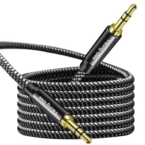 Yeung Qee Aux Cord 10ft, 3.5mm Aux Cable - Nylon Braided Audio Ca by Yeung Qee - Angle View 1