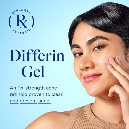 Differin Acne Retinoid Treatment Gel, 0.1% Adapalene, 15g Tube, - Product Imagery