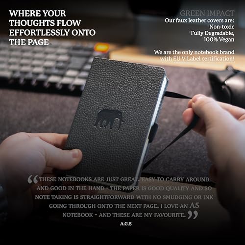 Dingbats* - Wildlife A6 Grid Pocket Notebook - PU Leather - Product Imagery