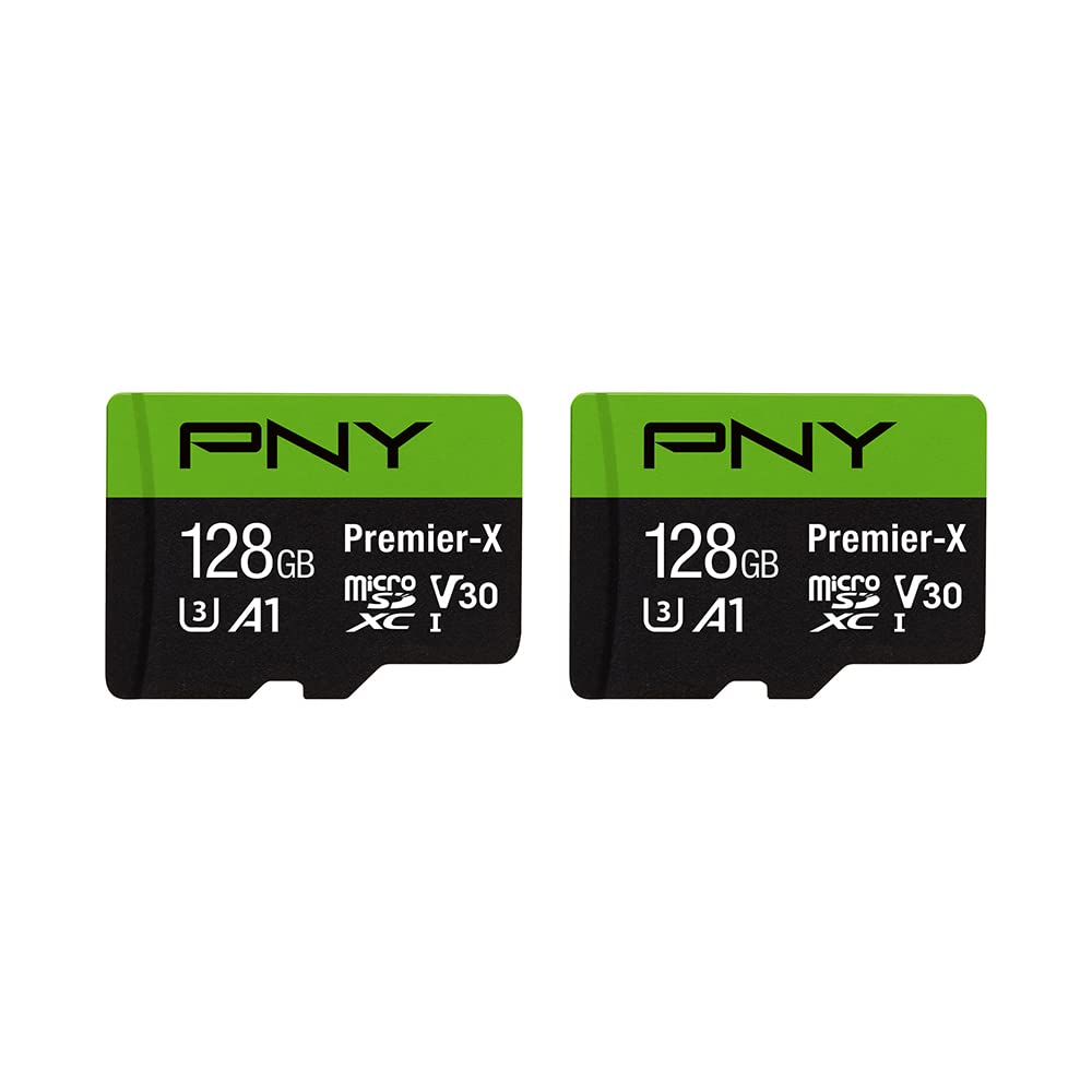 PNY 128GB Premier - X C10 U3 V30 A1 microSDXC Flash Memory - PNY Official Product View 4