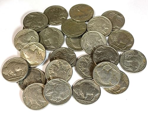 Collection of 25 Full Date Indian Head / Buffalo Nickels. - Product Imagery