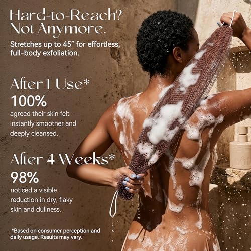 CORATED African Net Sponge Authentic, Shower Loofah Exfoliatin... - Product Imagery
