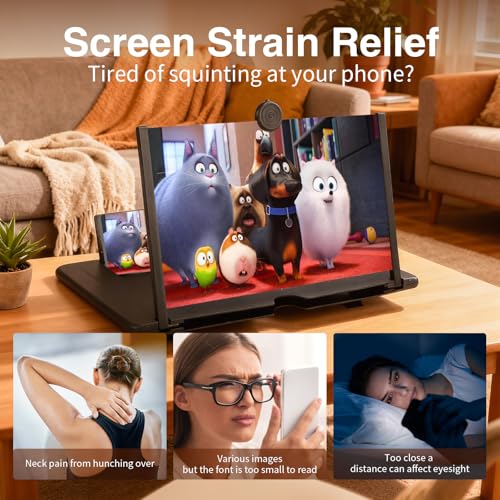 Screen Magnifier Cell Phone Gifts for Men Tech Gadgets Amplifier - Product Imagery