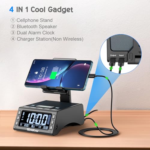 Foldable Cellphone Stand with Wireless Bluetooth Speaker - Product Imagery
