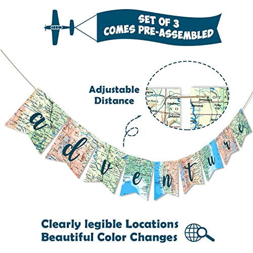 Yaaaaasss! 52pcs Travel Themed Party Decorations Let the - Product Imagery