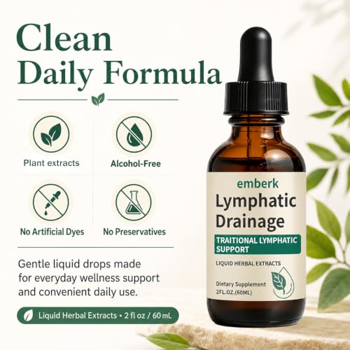 Lymphatic Drainage Drops, Alcohol-Free, Vegan - Product Imagery