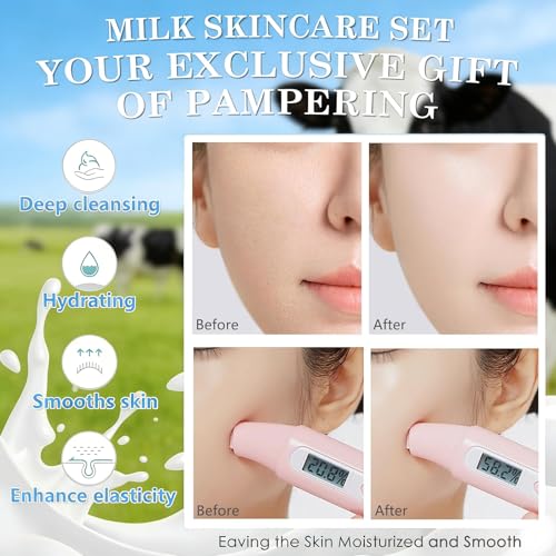 28 Pcs Mini Travel Skincare Set, Travel Items Including Milk - Product Imagery