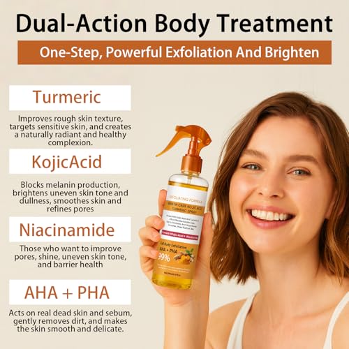 Body Keratin Care Kojic Acid Turmeric Spray 200ml, Turmeric - Product Imagery
