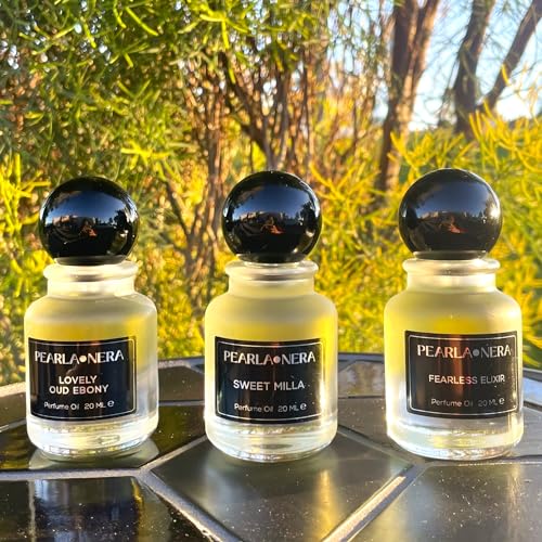 Signature Floral Fruity Perfume Oil Set: FEARLESS ELIXIR, SWEET - Product Imagery