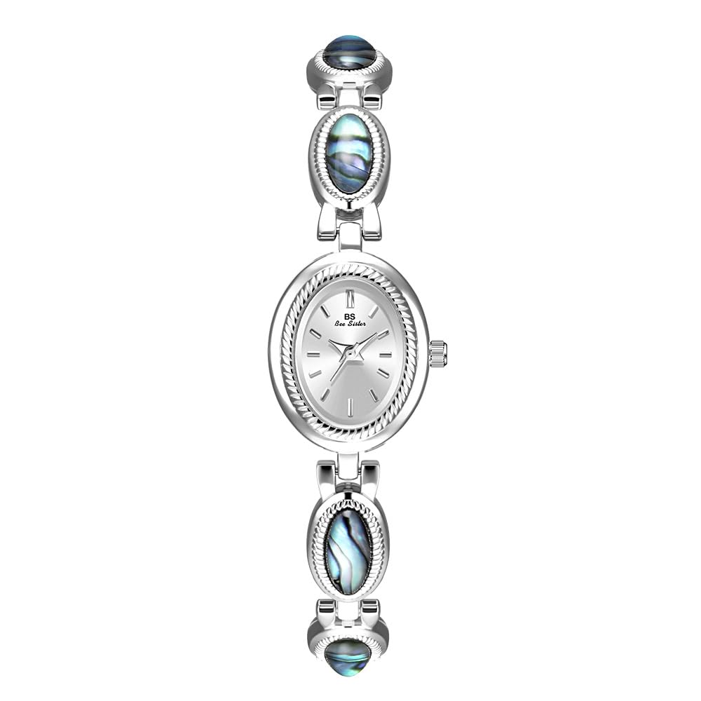 Women s Classic Dainty Pearl Shell Arabic Numerals Oval - CARLIEN Official Imagery - 1