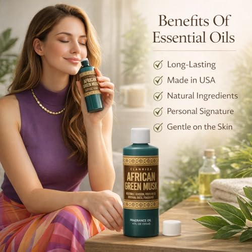 2 Fl Oz African Green Musk Perfume Body Oil For Women - Product Imagery