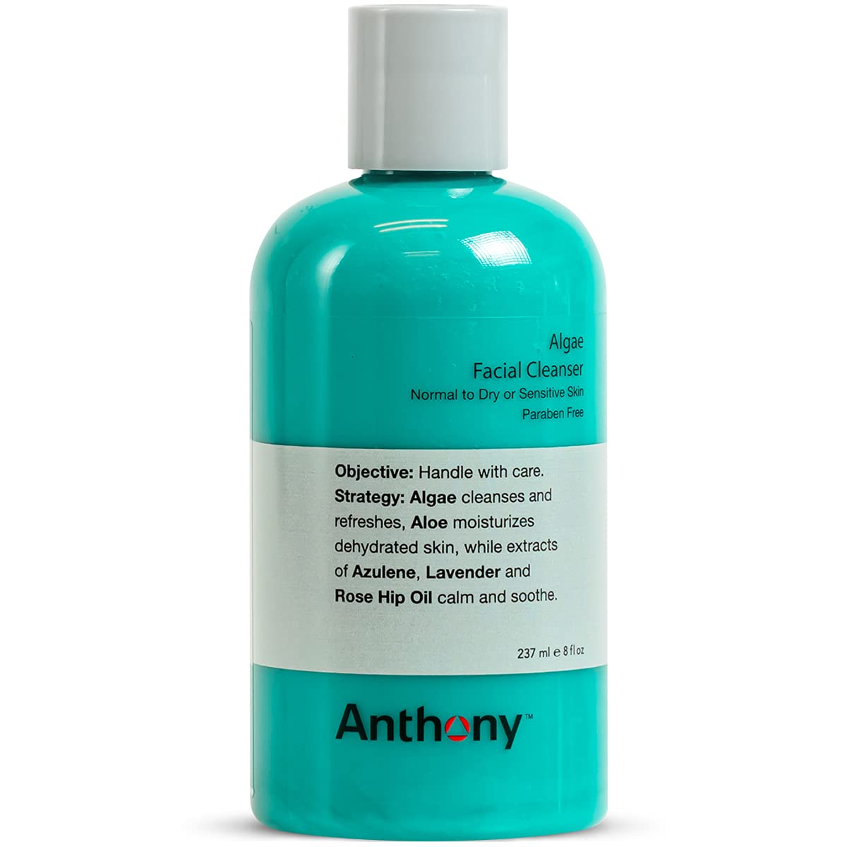 Anthony Algae Facial Cleanser, 8 Fl Oz. Contains Algae, Aloe - Anthony