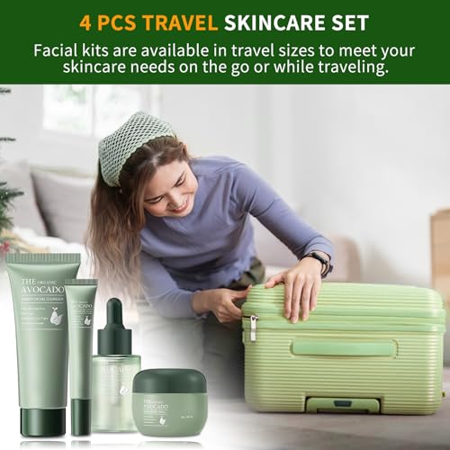 Avocado Skin Care Set, Skincare Gifts Kits For Hydrating Skin, - Product Imagery