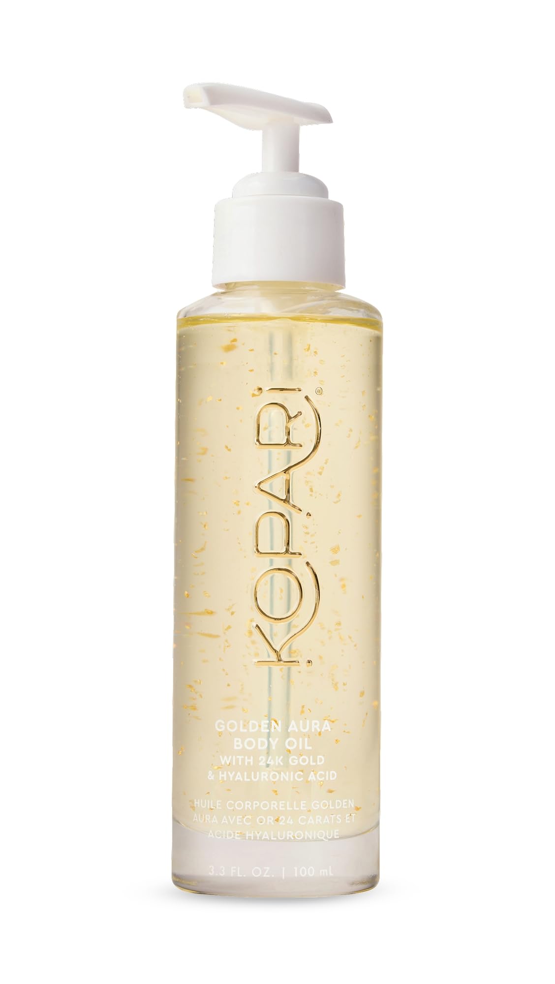 Kopari Golden Aura Body Oil with 24k Gold & Hyaluronic Acid - - Product Imagery
