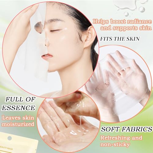 12 Pack Sheet Face Masks Skincare for Women,Hydrating Face Masks - Product Imagery