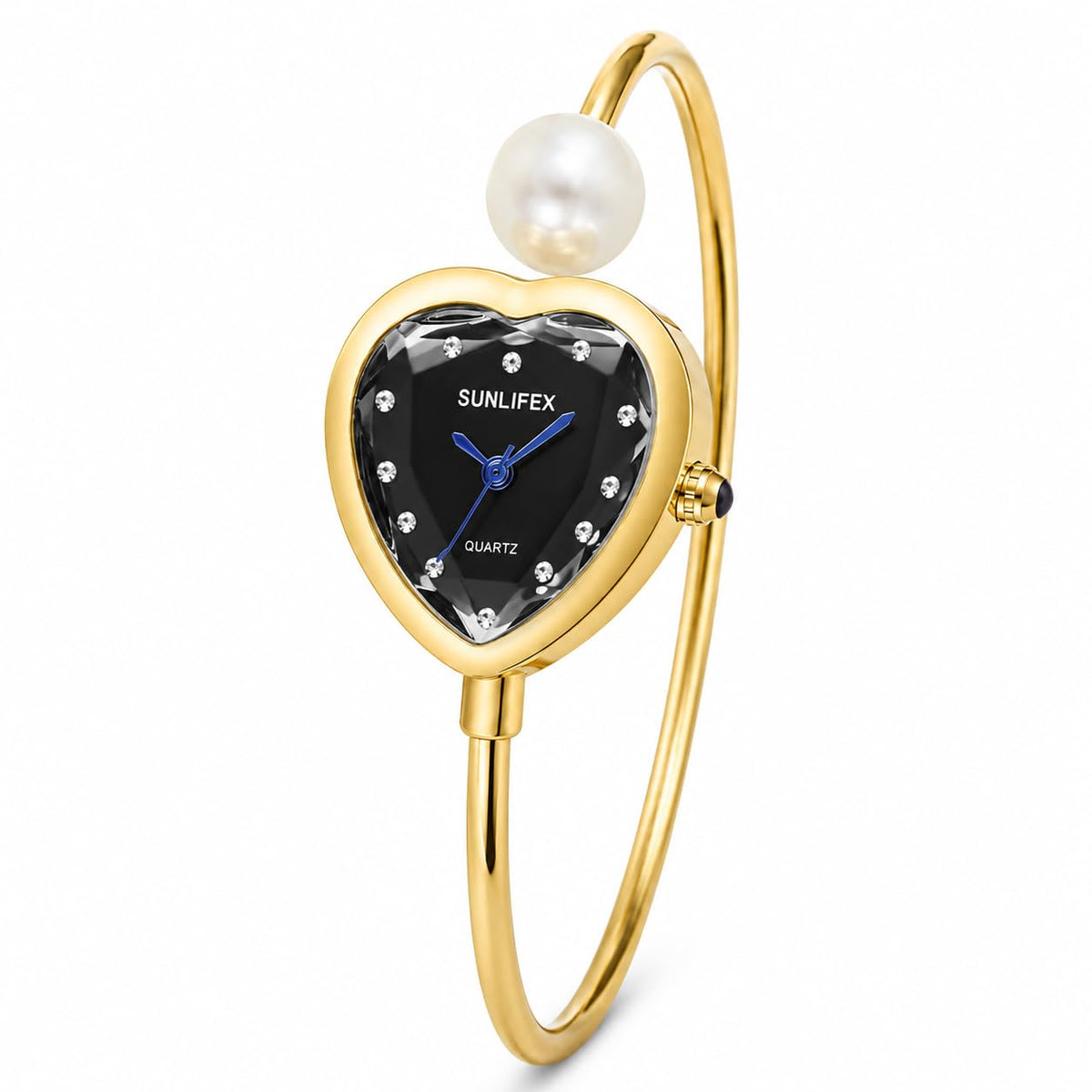 MASTOP Heart Shaped Bracelet Watch for Women Dainty Gold - MASTOP Official Imagery - 8