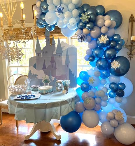 Blue Balloons Metallic Blue Balloon, 60Pcs 12Inch Chrome Blue - Product Imagery