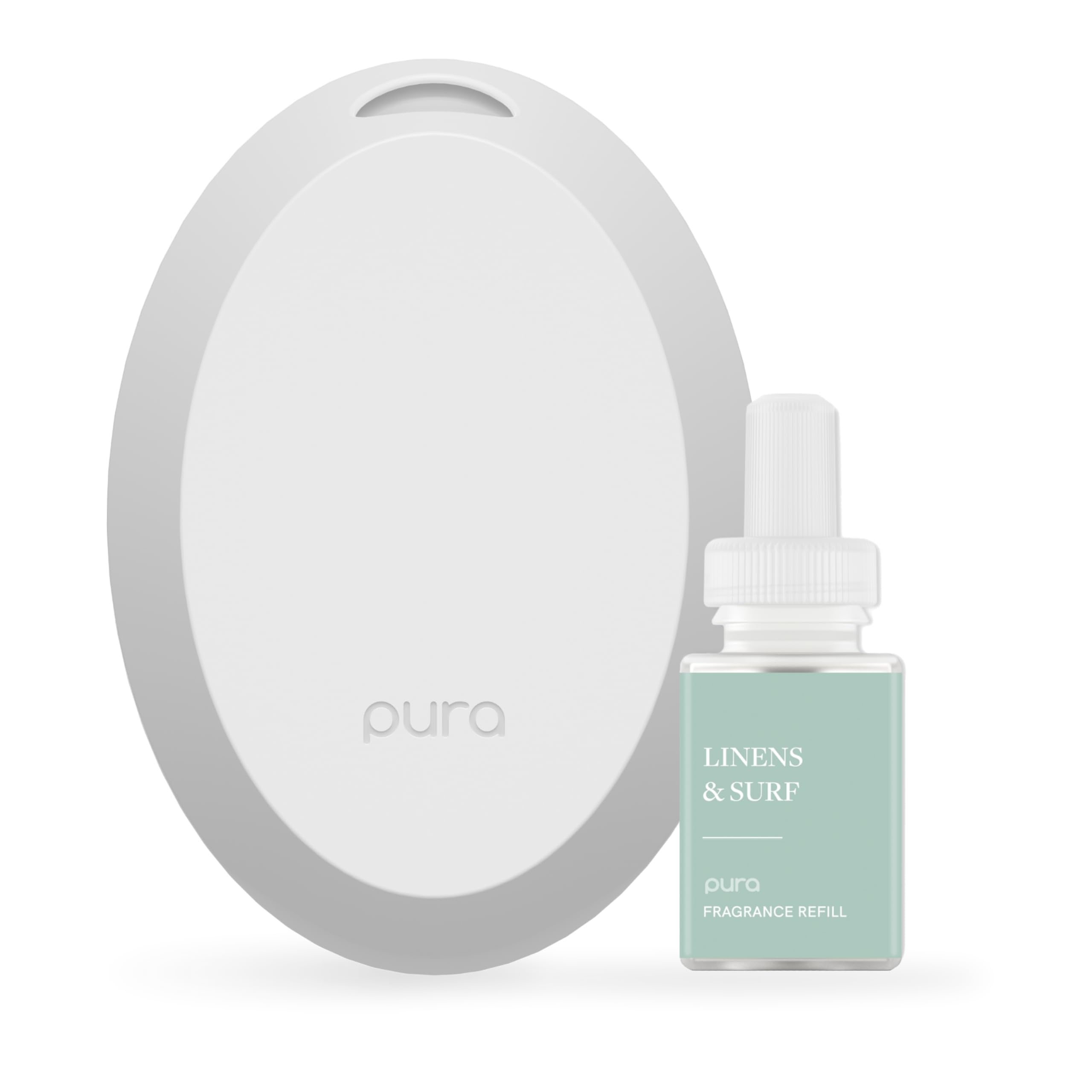 Pura Home Mini Fragrance Diffuser, Includes 1 Scent Refill, Linens & Surf - Pura Official Product View 1