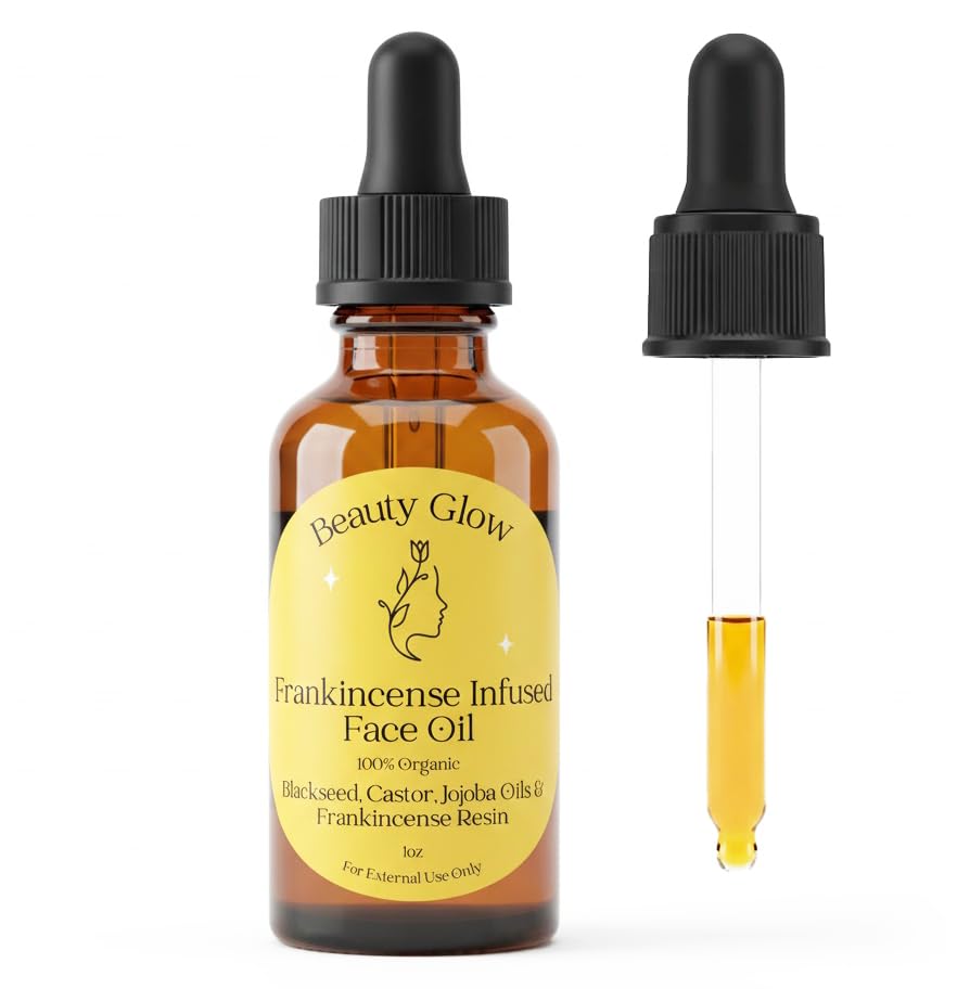 Frankincense Resin Infused Organic Black Seed, Castor & Jojoba - Product Imagery