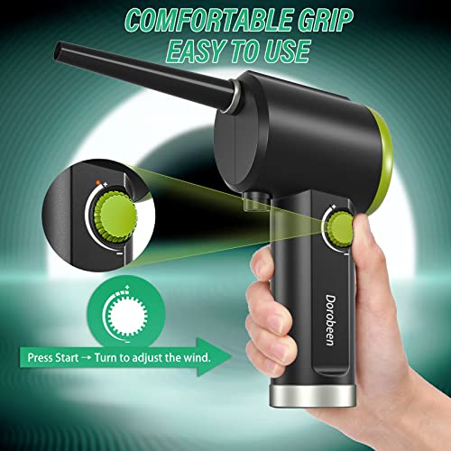 Compressed Air Duster, Cordless Handheld Air Blower, Stepless - Product Imagery