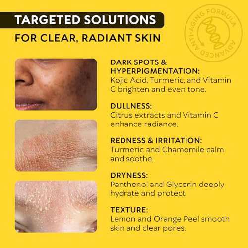 Turmeric Kojic Acid Cleansing Pads for Face - Exfoliating - Product Imagery
