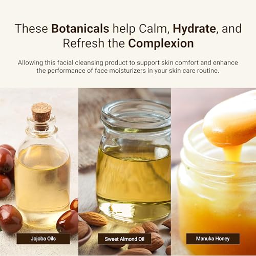 Coconut Manuka Honey Facial Cleanser with Aloe & Botanical Oils - Product Imagery