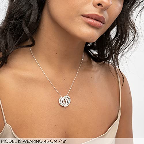 Personalized Russian Ring Pendant Necklace with - Product Imagery