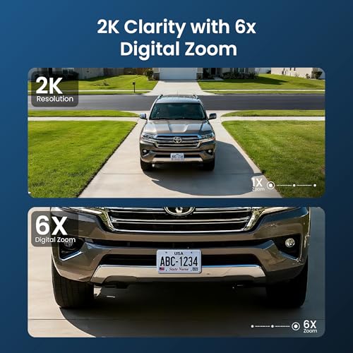 Window Security Camera 3MP 2K, Indoor WiFi Cameras 2.4GHz/5GHz - Product Imagery
