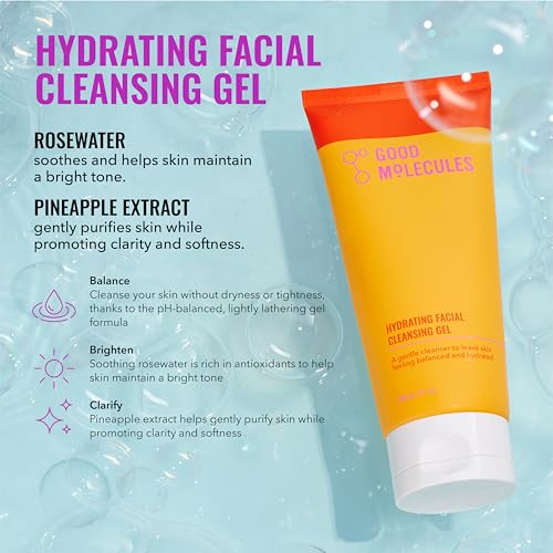 Good Molecules Daily Skincare Routine Set with Hydrating Facial - Product Imagery