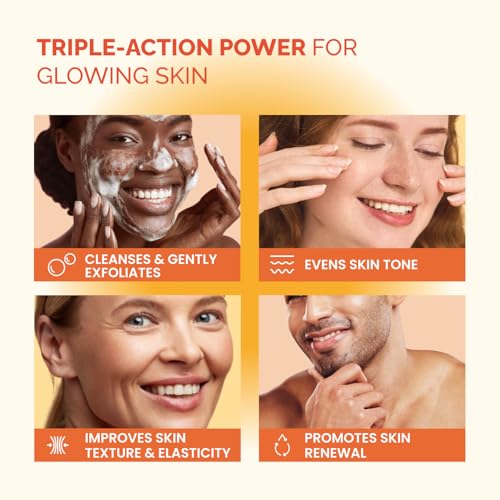 PLANTIFIQUE Kojic Acid and Turmeric Soap for Dark Spots, Lab - Product Imagery