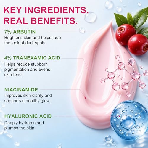 Arbutin 7% + Tranexamic Acid 4% Dark Spot Corrector Cream for - Product Imagery