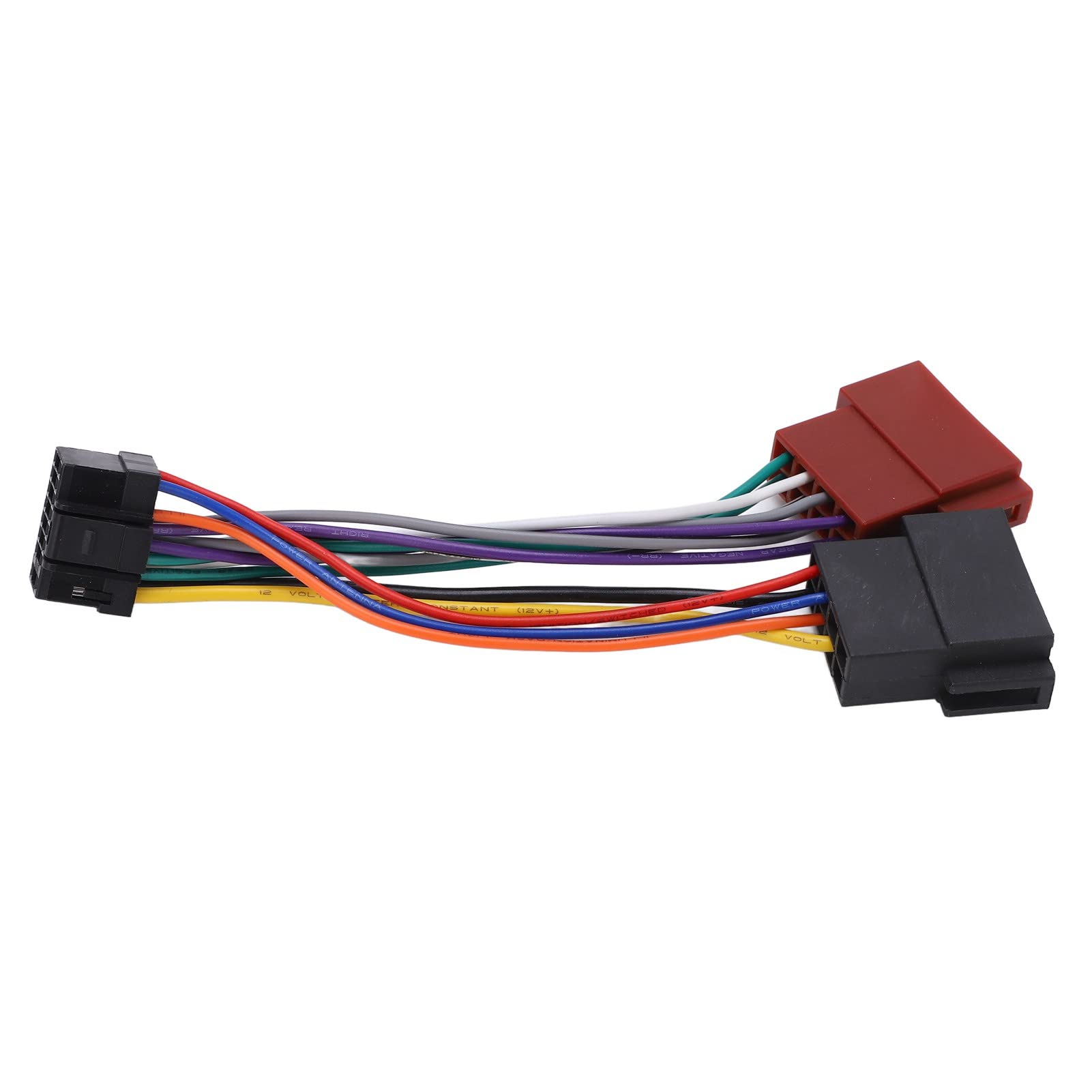 Zohisin Stereo Radio Harness Connector Adapter pre Stripped 17. 0×8. 0×2. 0 iso Wiring Harness Connector Adaptor Plug 16 pin car Stereo Radio Replacement for Plastic Lasting