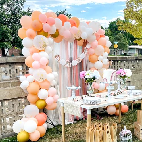 Balloon Arch Strip Kit, 32.8 ft Tape Strips, 200 Glue Point Dots - Product Imagery