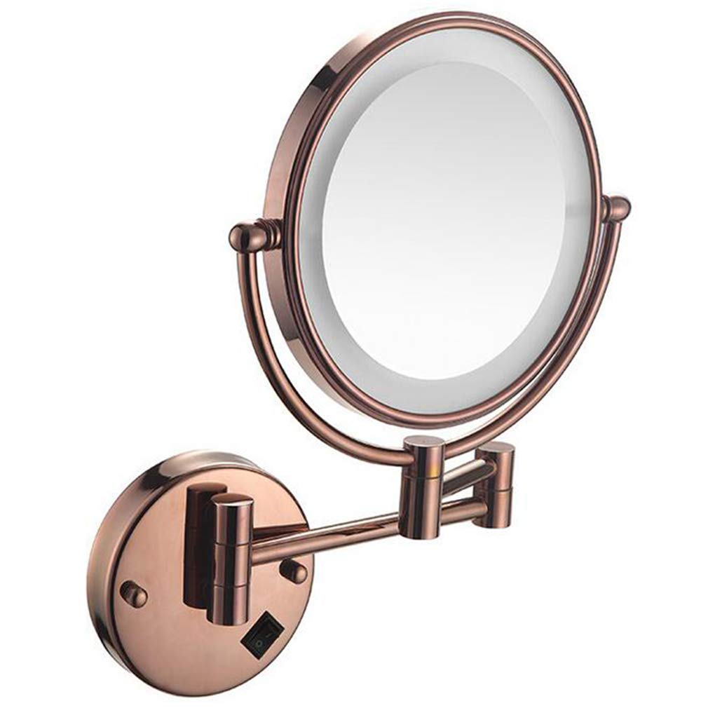 LED Makeup Vanity Mirror Two Sided Wall Mounted Bathroom - QOLOKAFG Official Imagery - 1