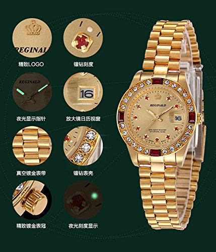 MASTOP Luxury Casual Sports Women's Men's Diamond Stainless - Product Imagery