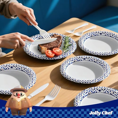 10 Inch Paper Plates 140 Count, Soak-Proof, Cut Proof, - Product Imagery