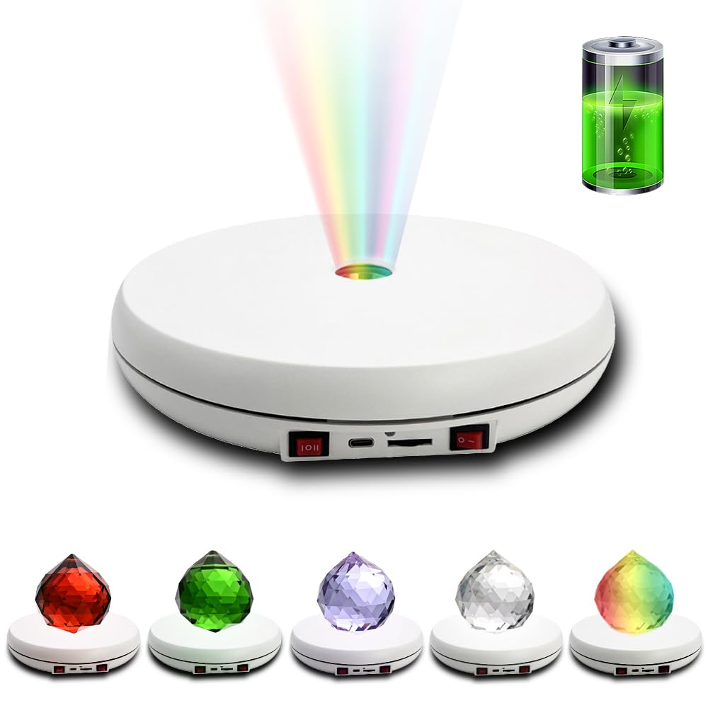 JAYEGT Multicolor LED Light Motorized Rotating Display Stand - JAYEGT Official Imagery - 1